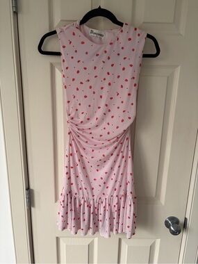 🌹 NO BOUNDARIES - XS - Pink Dress with Strawberries